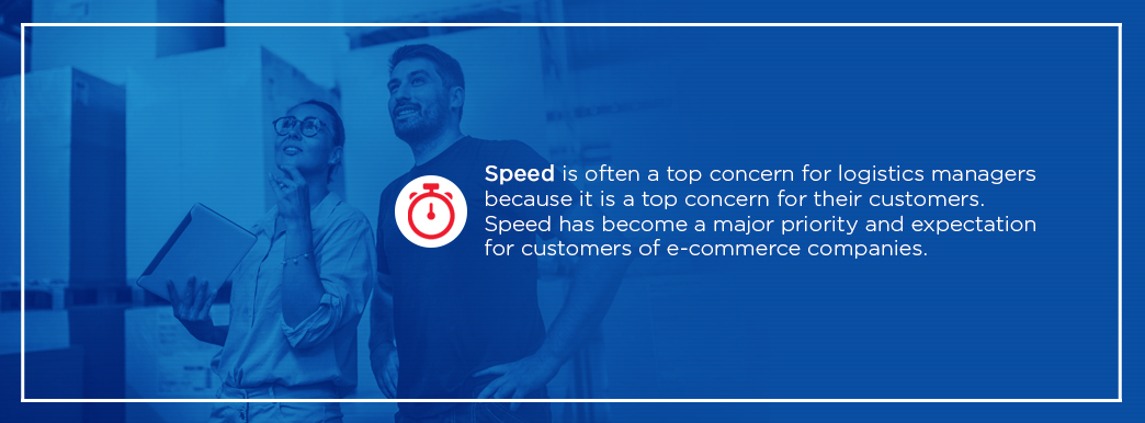 Speed has become a major priority and expectation for customers of e-commerce companies