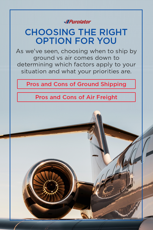 Pros and cons of ground shipping and pros and cons of air freight