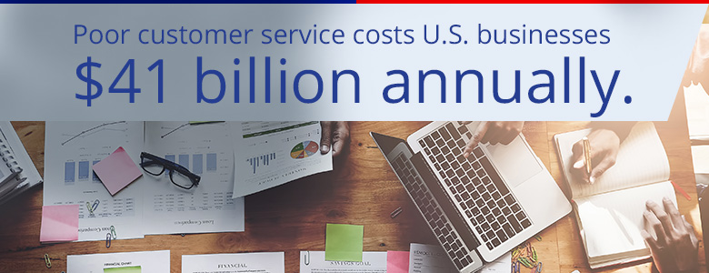 poor customer service costs US businesses $41 billion annually